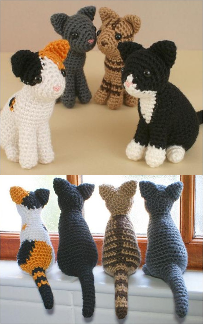10 Free Crochet Cat Patterns ⋆ DIY Make To
