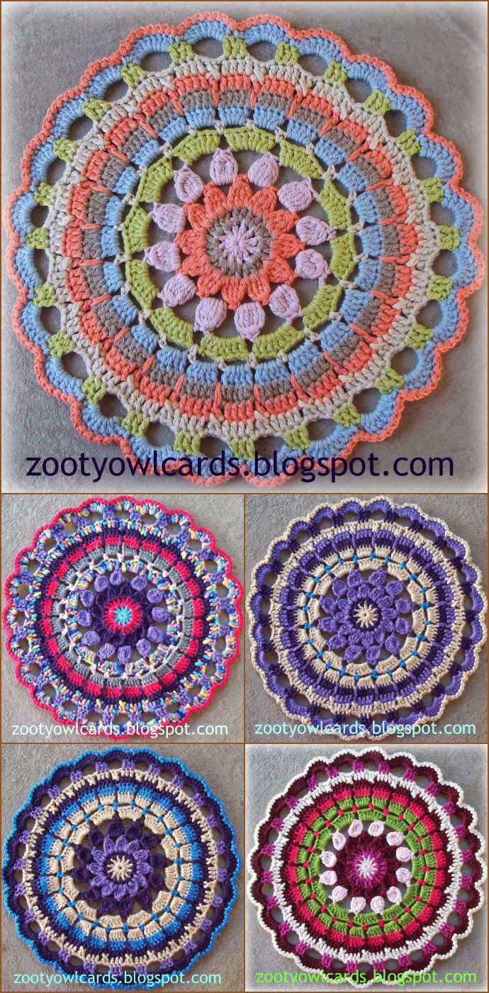 Free Crochet Dahlia Mandala Pattern