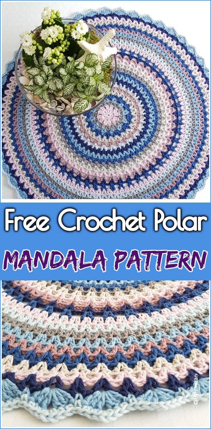 Free Crochet Polar Mandala Pattern