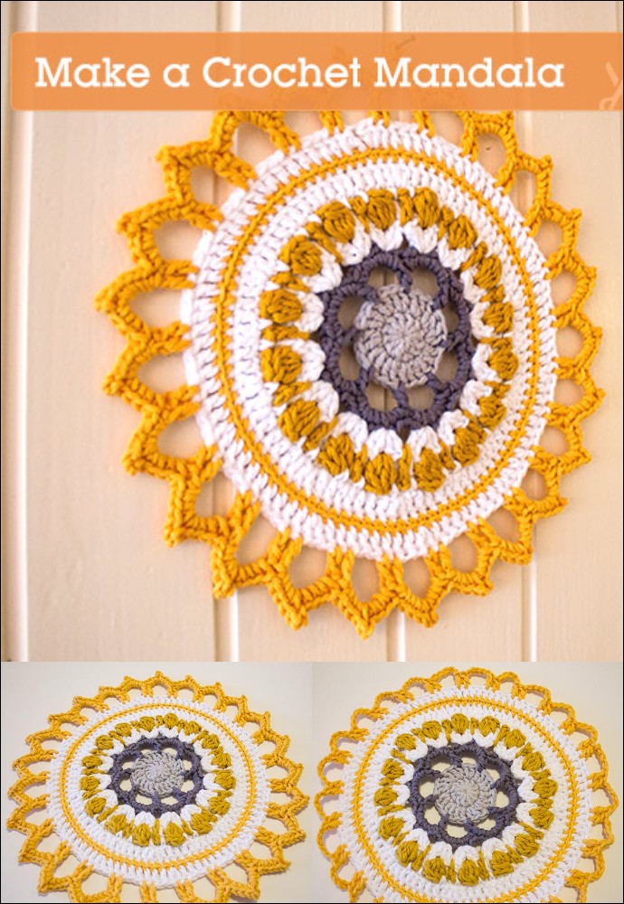 Make A Crochet Mandala For Your Home