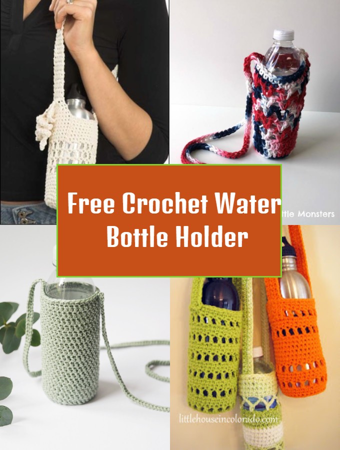 crochet water bottle bag