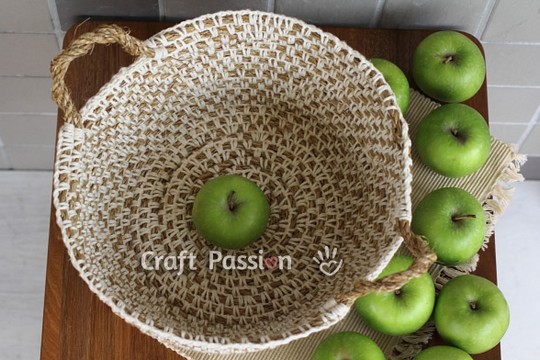 Hemp Basket Crochet Pattern