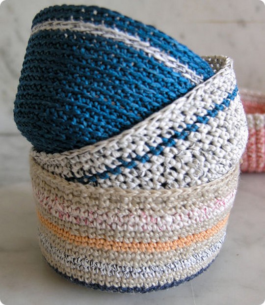 Mini Crochet Baskets
