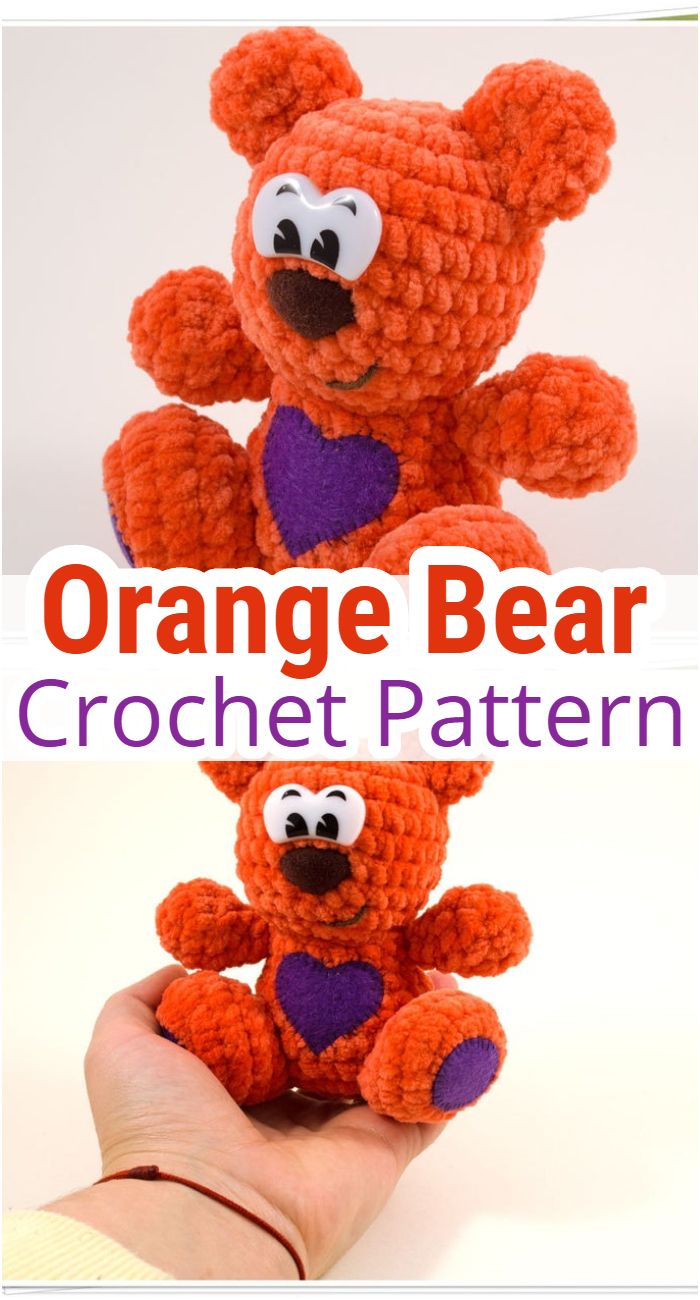  Orange Bear Crochet Pattern