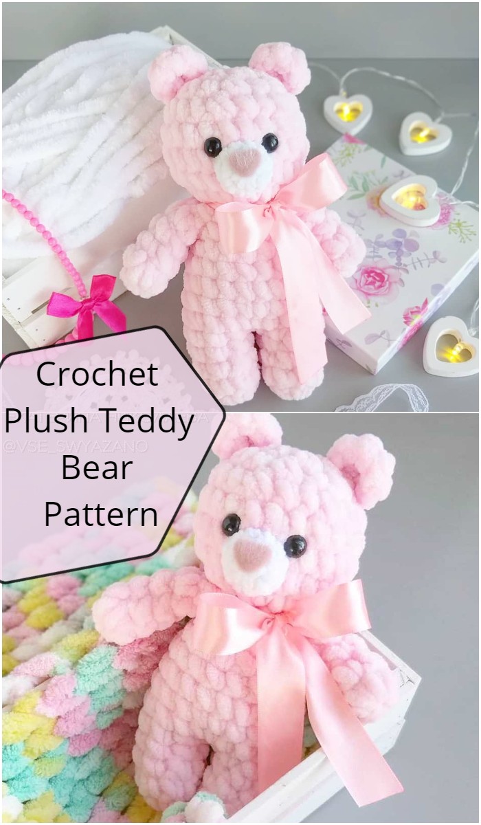 Crochet Plush Teddy Bear Pattern