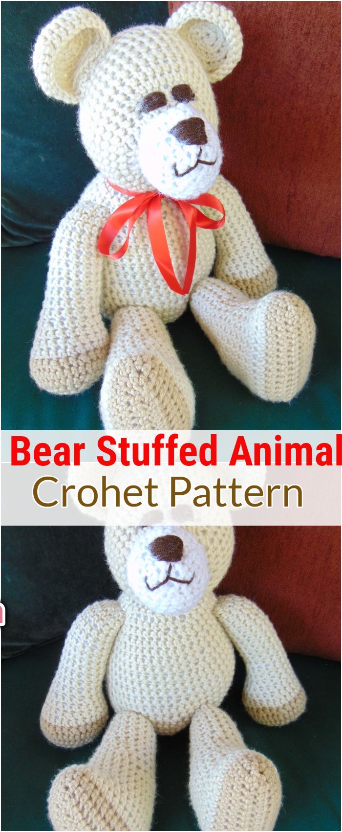 Crocheted Teddy Bear Stuffed Animal