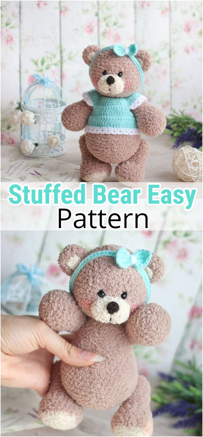 Stuffed Bear Easy Pattern 