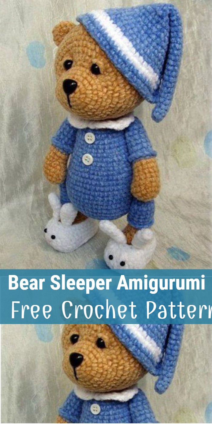 Teddy Bear Sleeper – Amigurumi – Free Crochet Pattern
