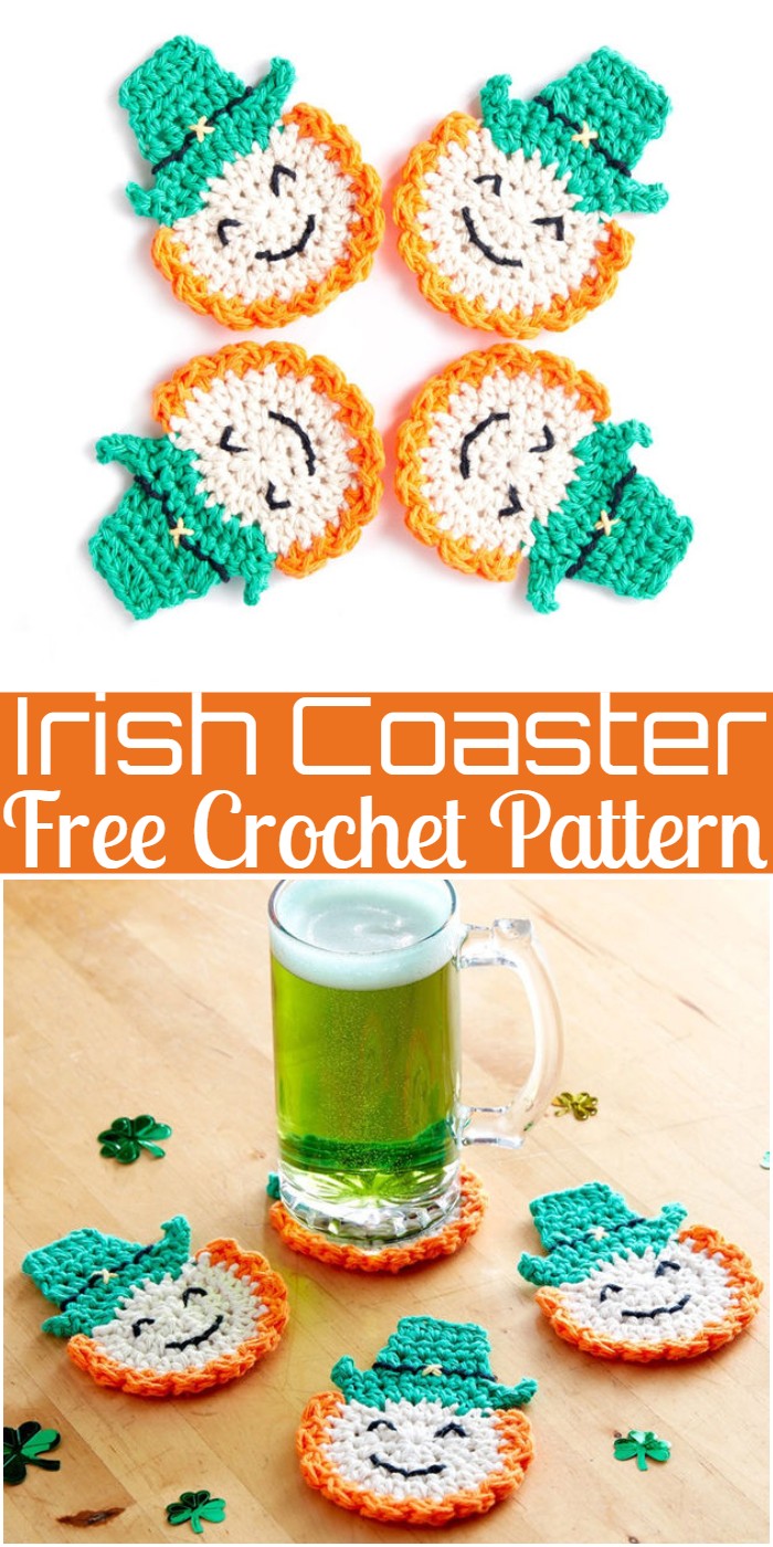 Crochet Irish Coaster Pattern