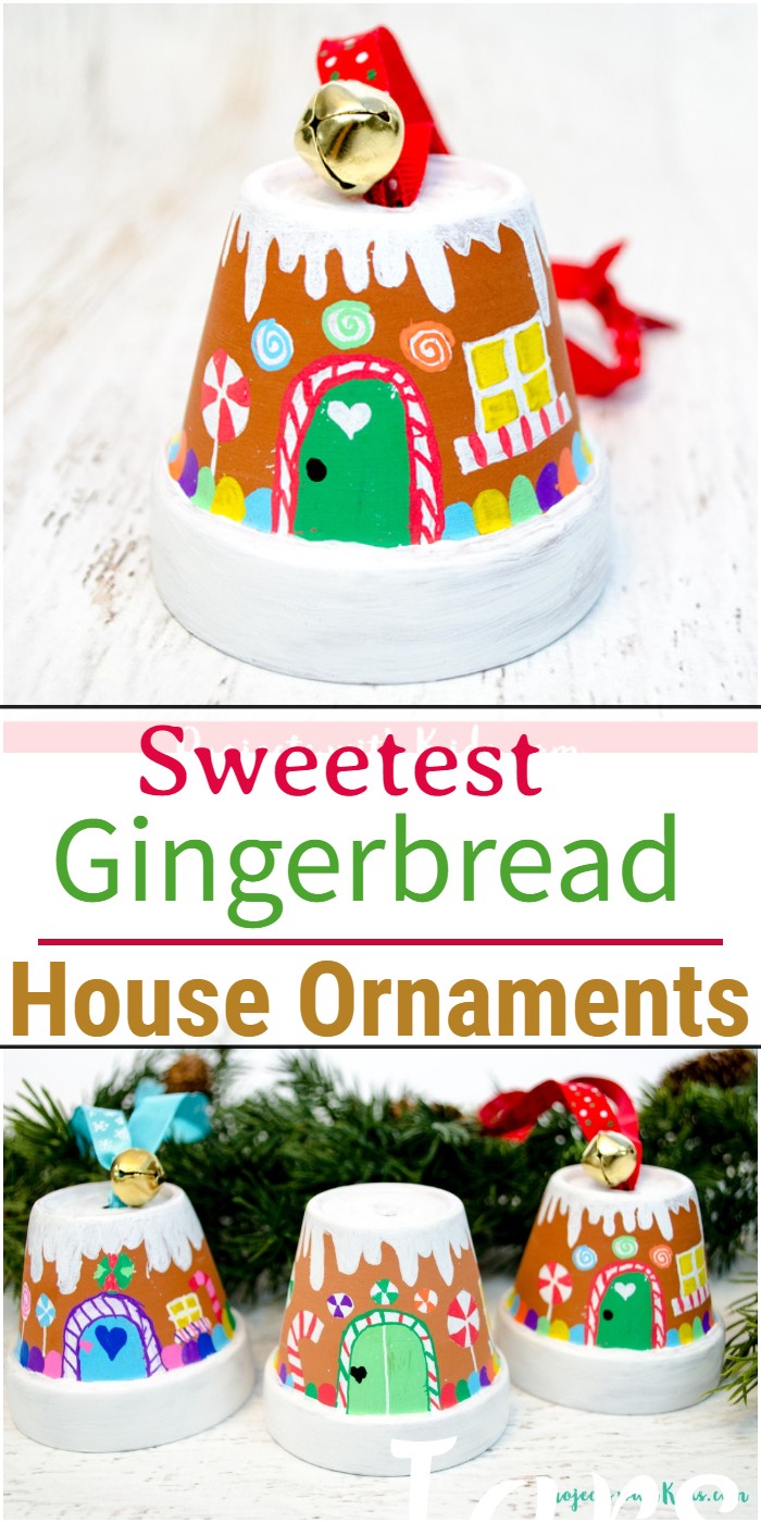 The Sweetest Gingerbread House Ornaments Kids Can Make