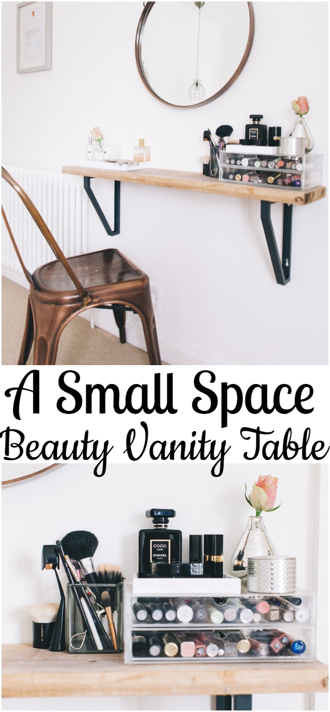 A Small Space Beauty Vanity Table