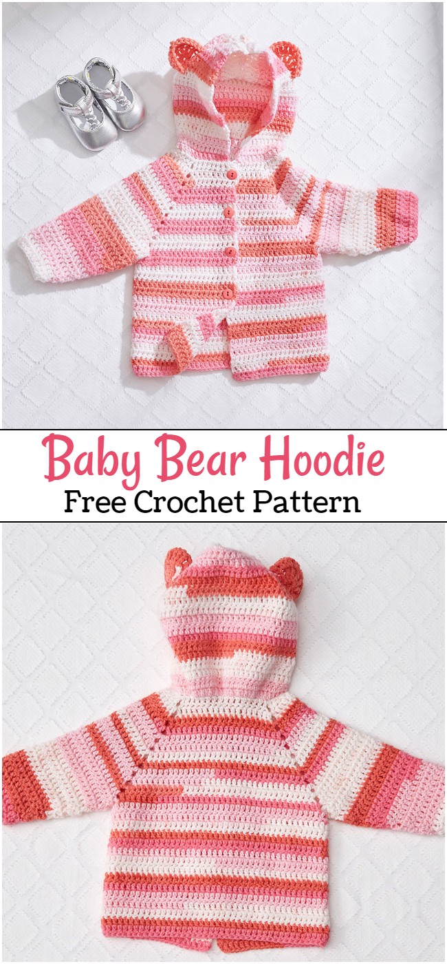 Crochet Baby Bear Hoodie Pattern