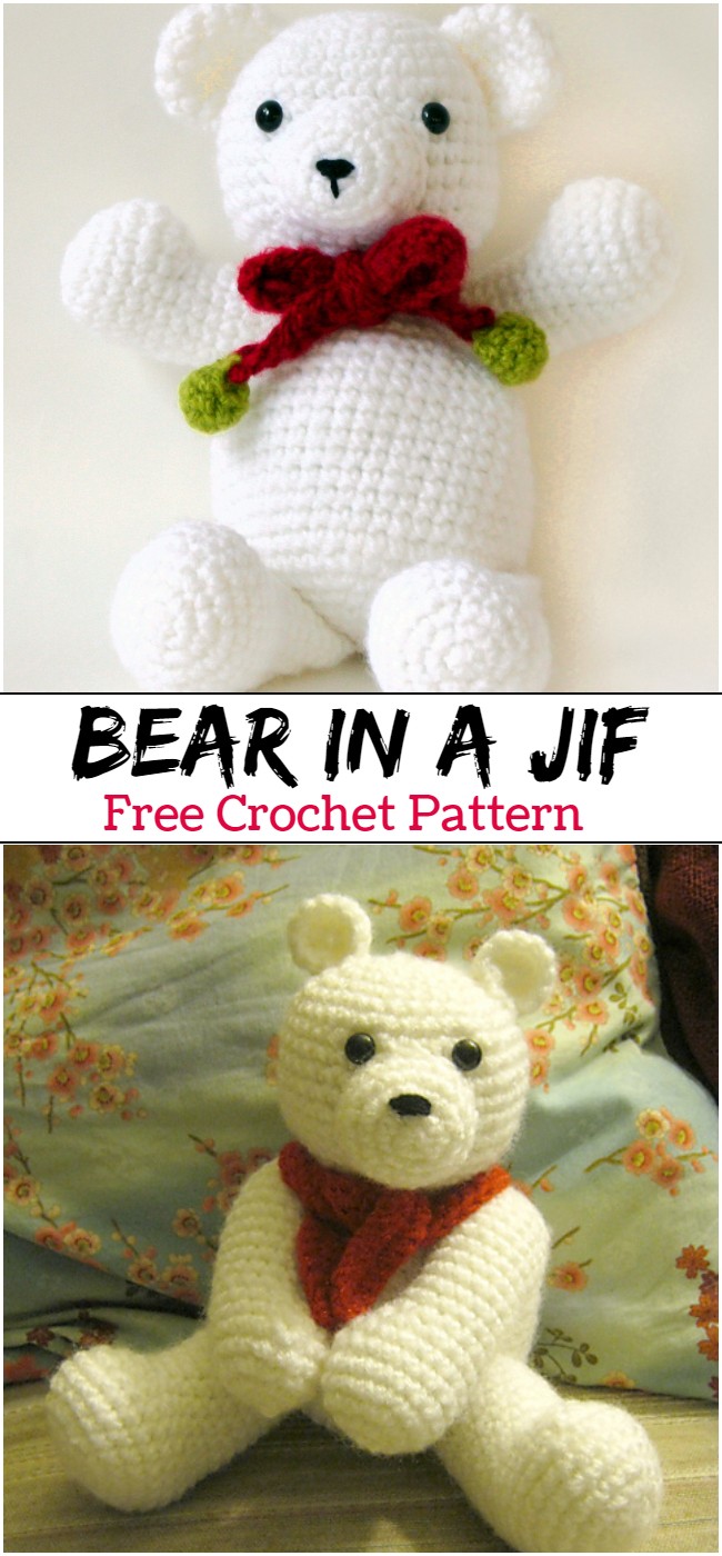 Crochet Bear In A Jif Pattern