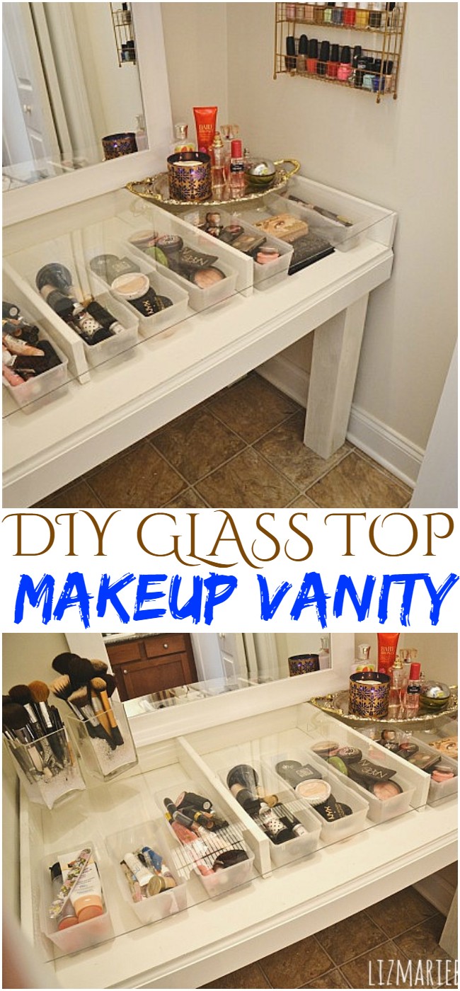Diy Glass Top Makeup Vanity