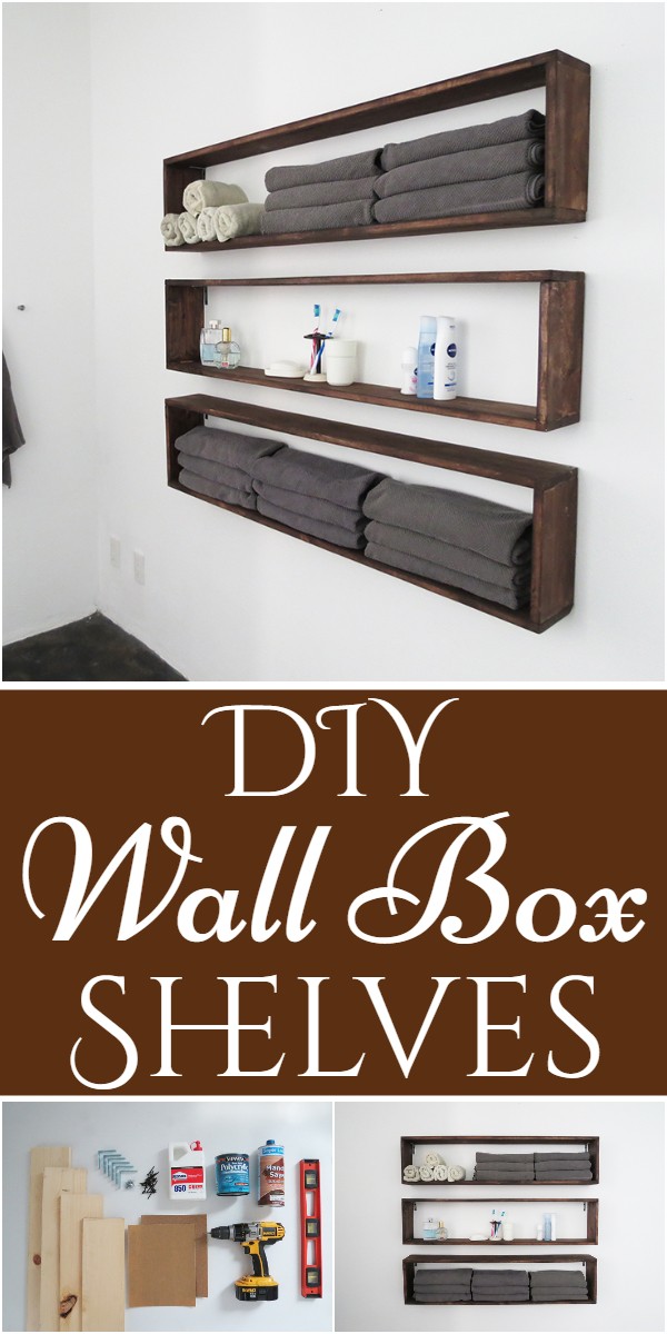 DIY Wall Box Shelves