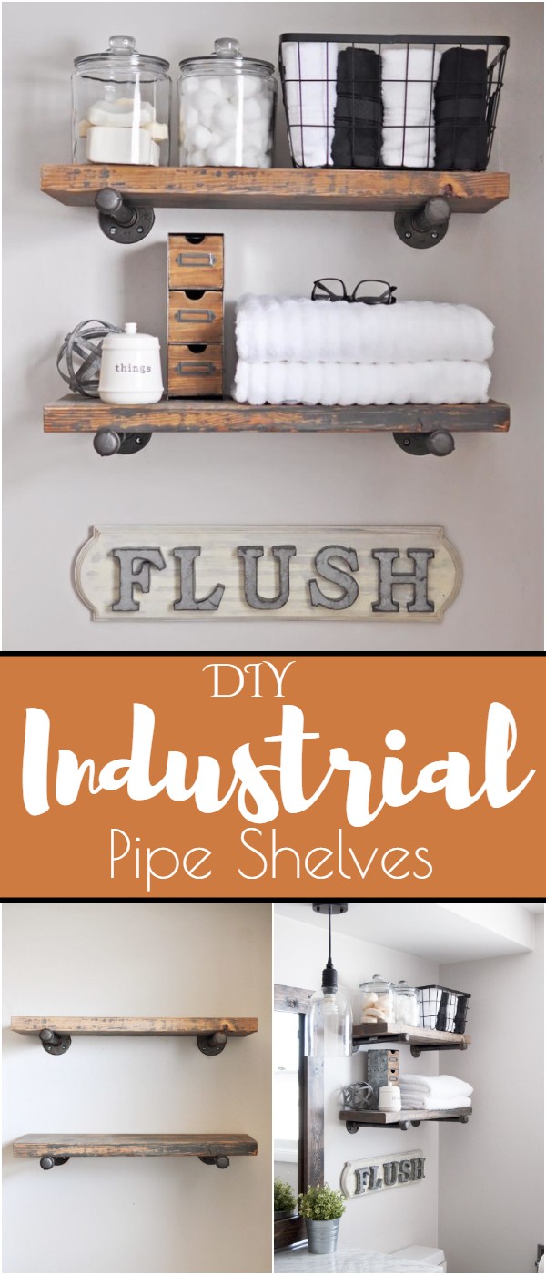 Diy Industrial Pipe Shelves