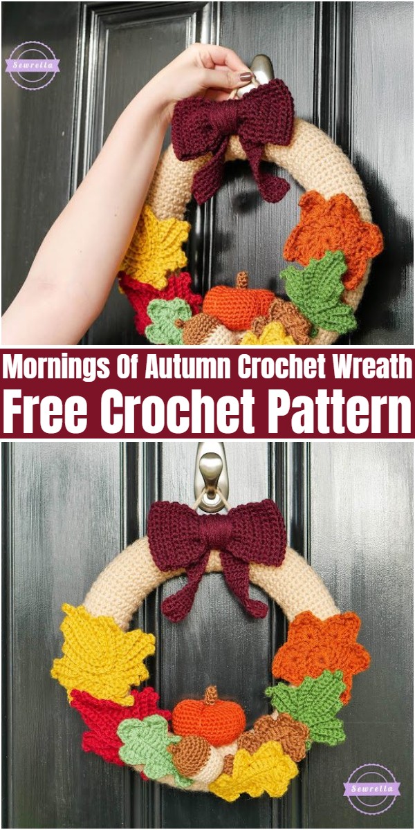 Mornings Of Autumn Crochet Wreath