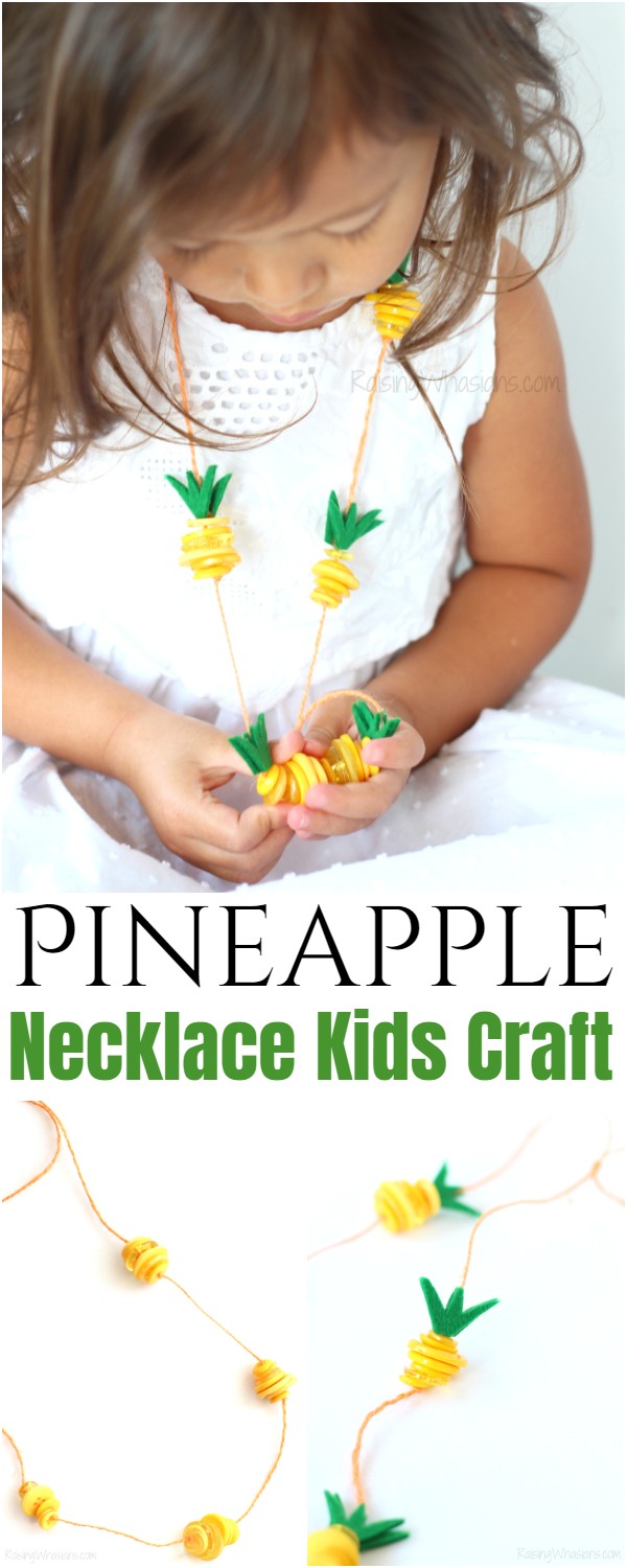 Pineapple Necklace Kids Craft