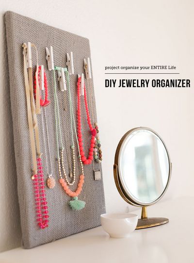 DIY Jewelry Organization Board