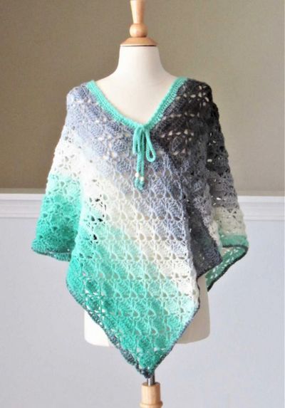 Summer Crochet Poncho Free Pattern