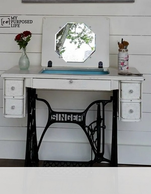 Antique Makeup Vanity Table