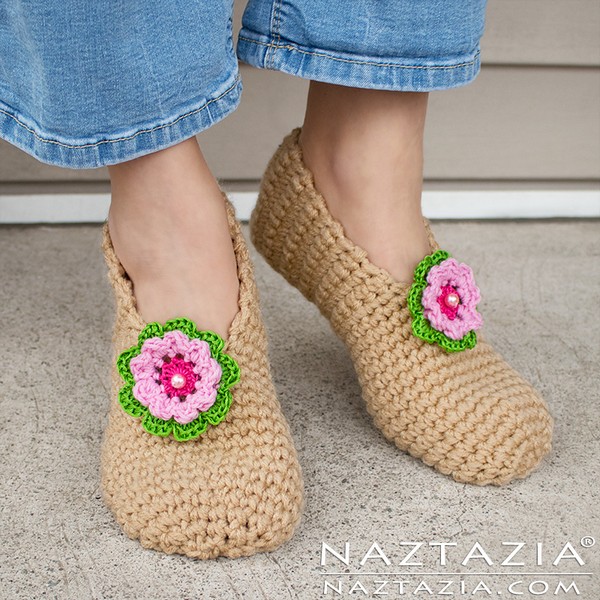 Crochet Sweet Simple Slippers
