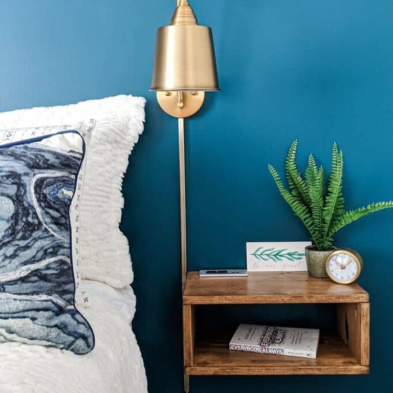 DIY Floating Nightstands