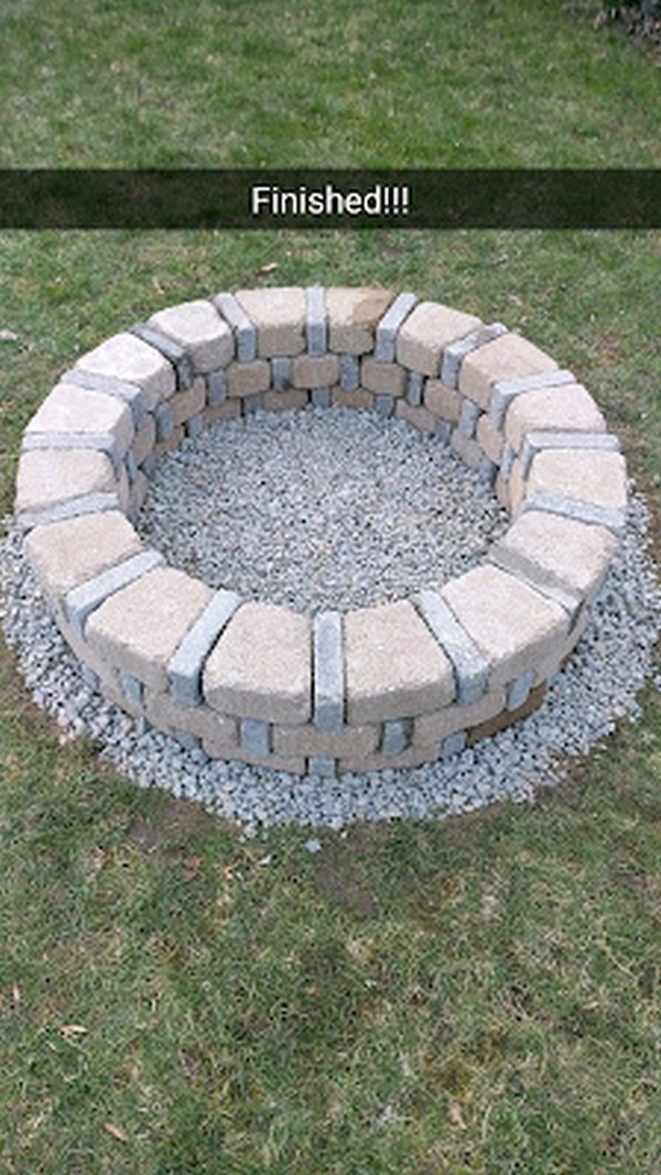 DIY Brick Fire Pit Under $80