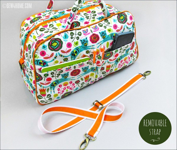 Compact Quilted Duffle Bag Sewing Pattern