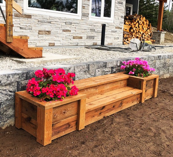 DIY Outdoor Planter Steps Or Benches
