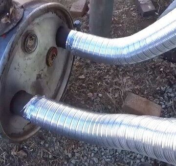 Homemade Heat Exchanger For Outdoor Stove