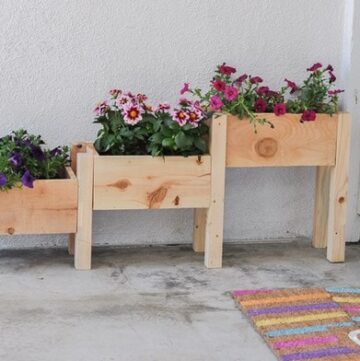 How To Build A Planter Box With Legs