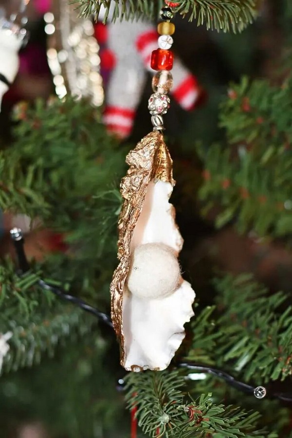 Make A Glamorous Oyster Shell Ornament