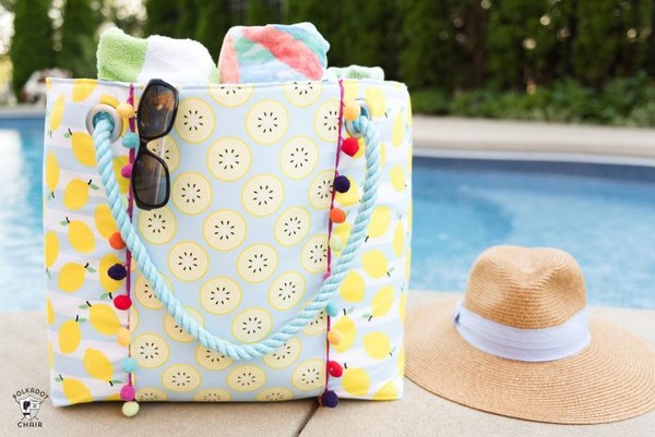 Oversized Beach Tote Bag Sewing Pattern