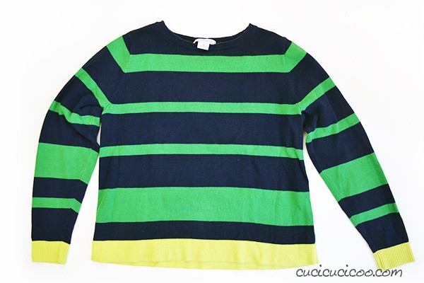 Refashion A Sweater Into A Cardigan In 10 Minutes