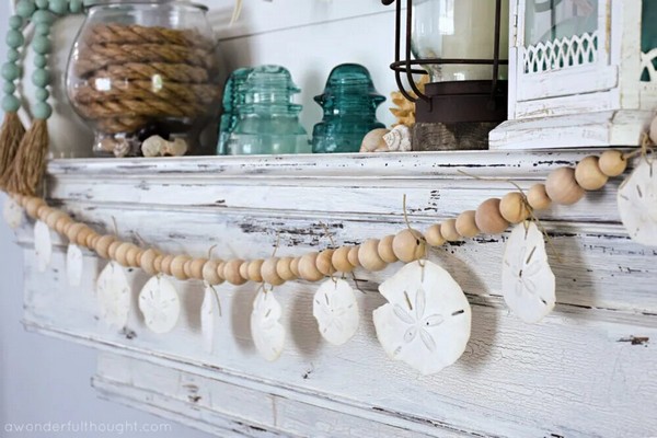 Sea Shell Crafts For Toddlers With Coastal Garland