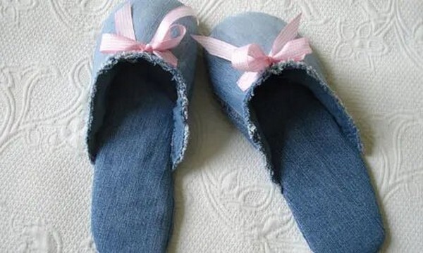 Sew Slippers From Jeans