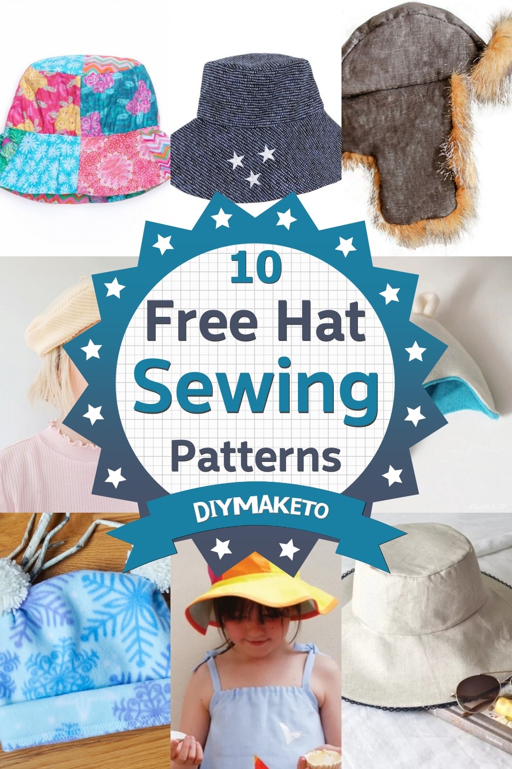 10 Free Hat Sewing Patterns