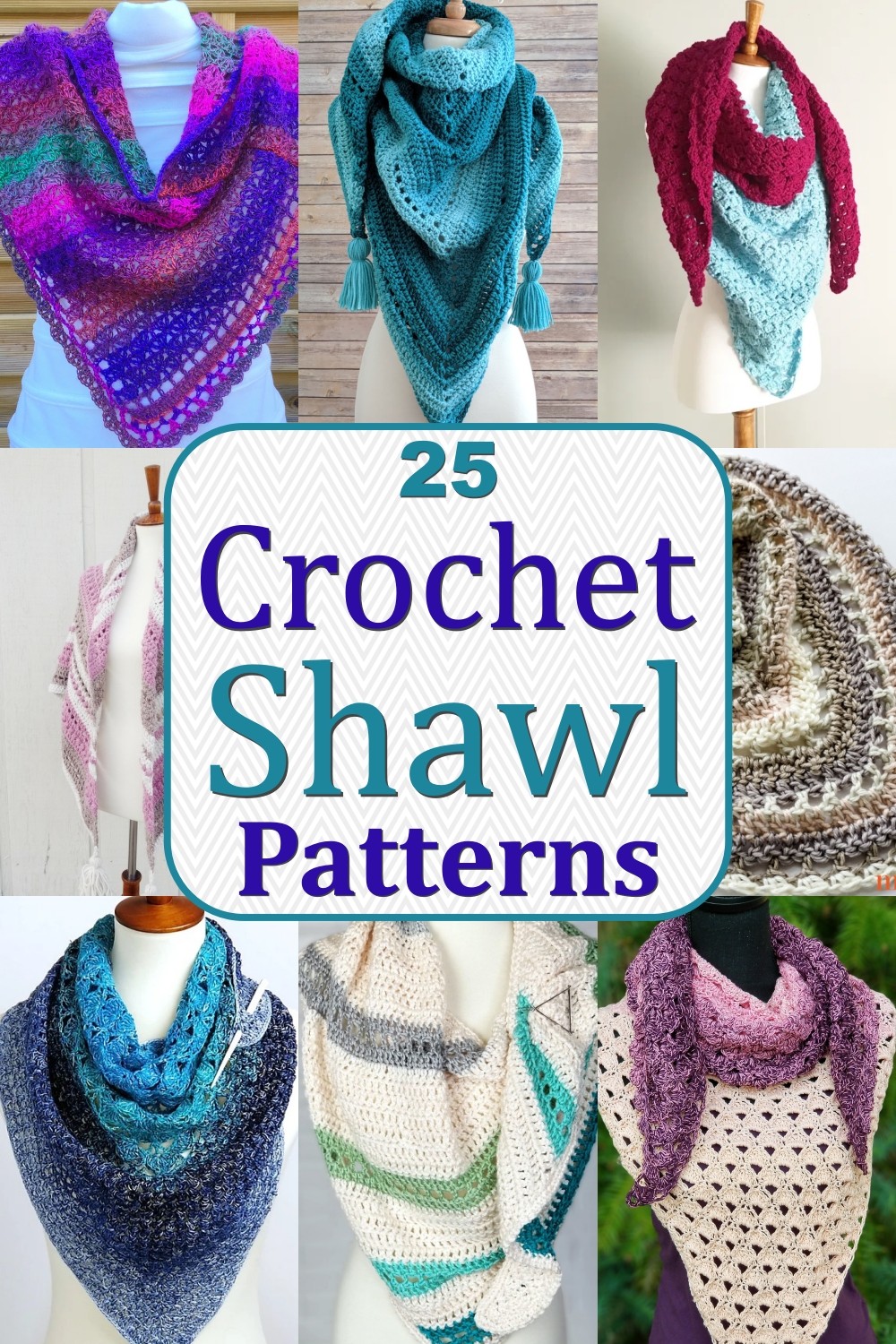 25 Free Crochet Shawl Patterns