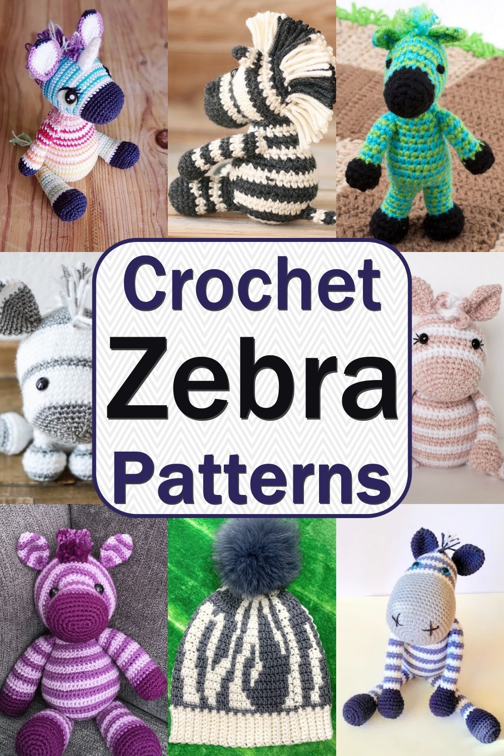 25 Free Crochet Zebra Patterns