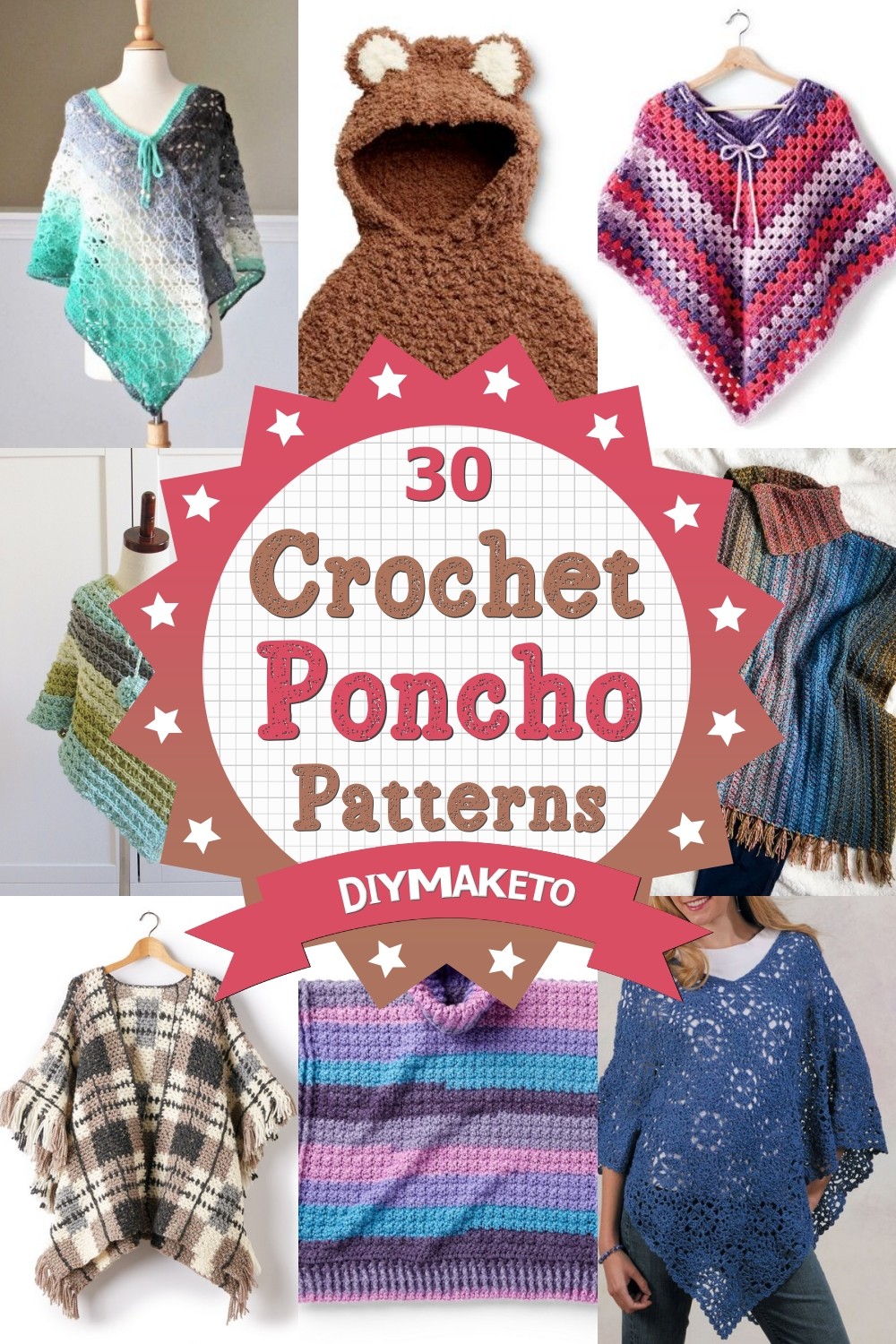 30 Free Crochet Poncho Patterns