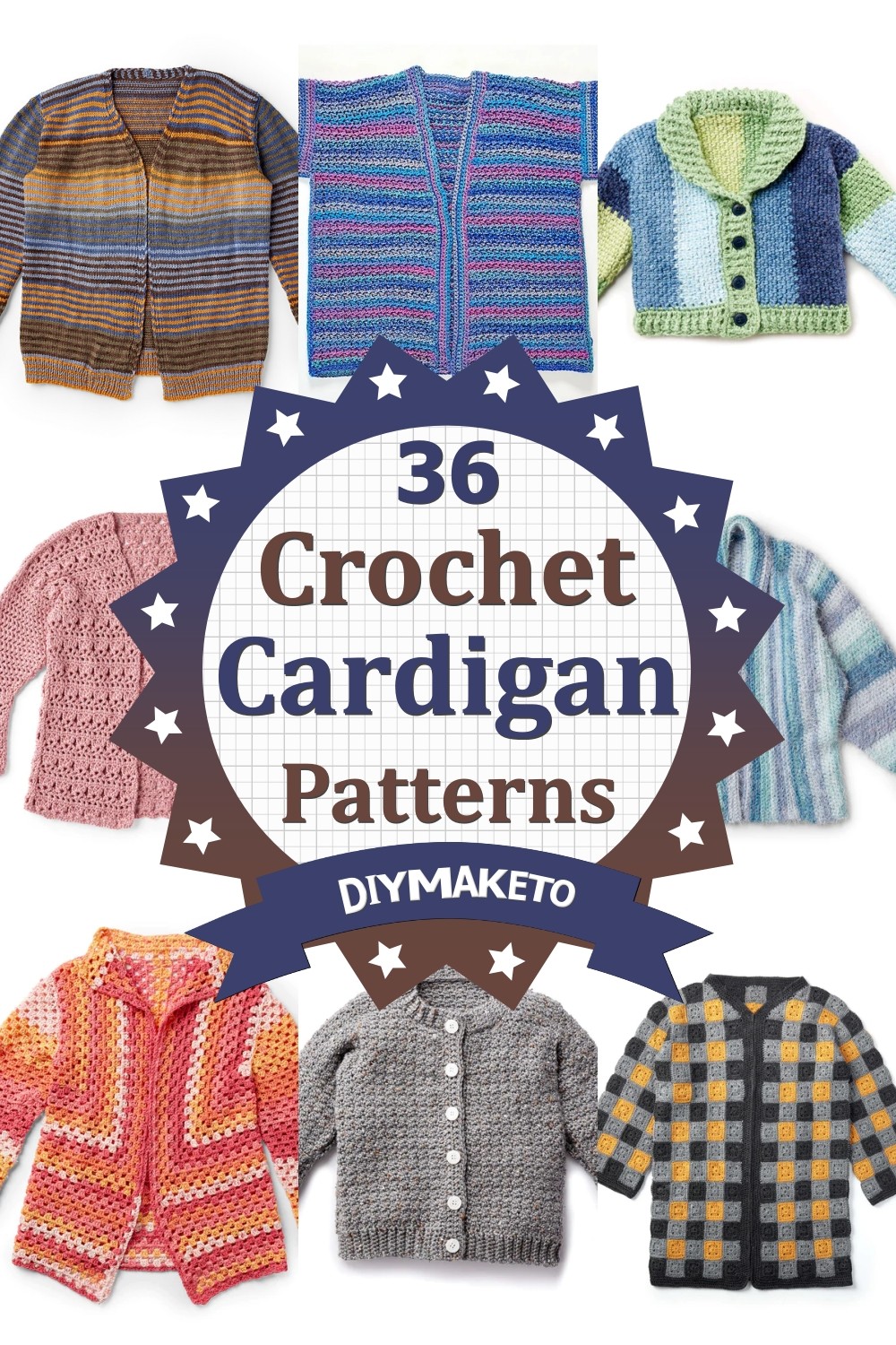 36 Free Crochet Cardigan Patterns