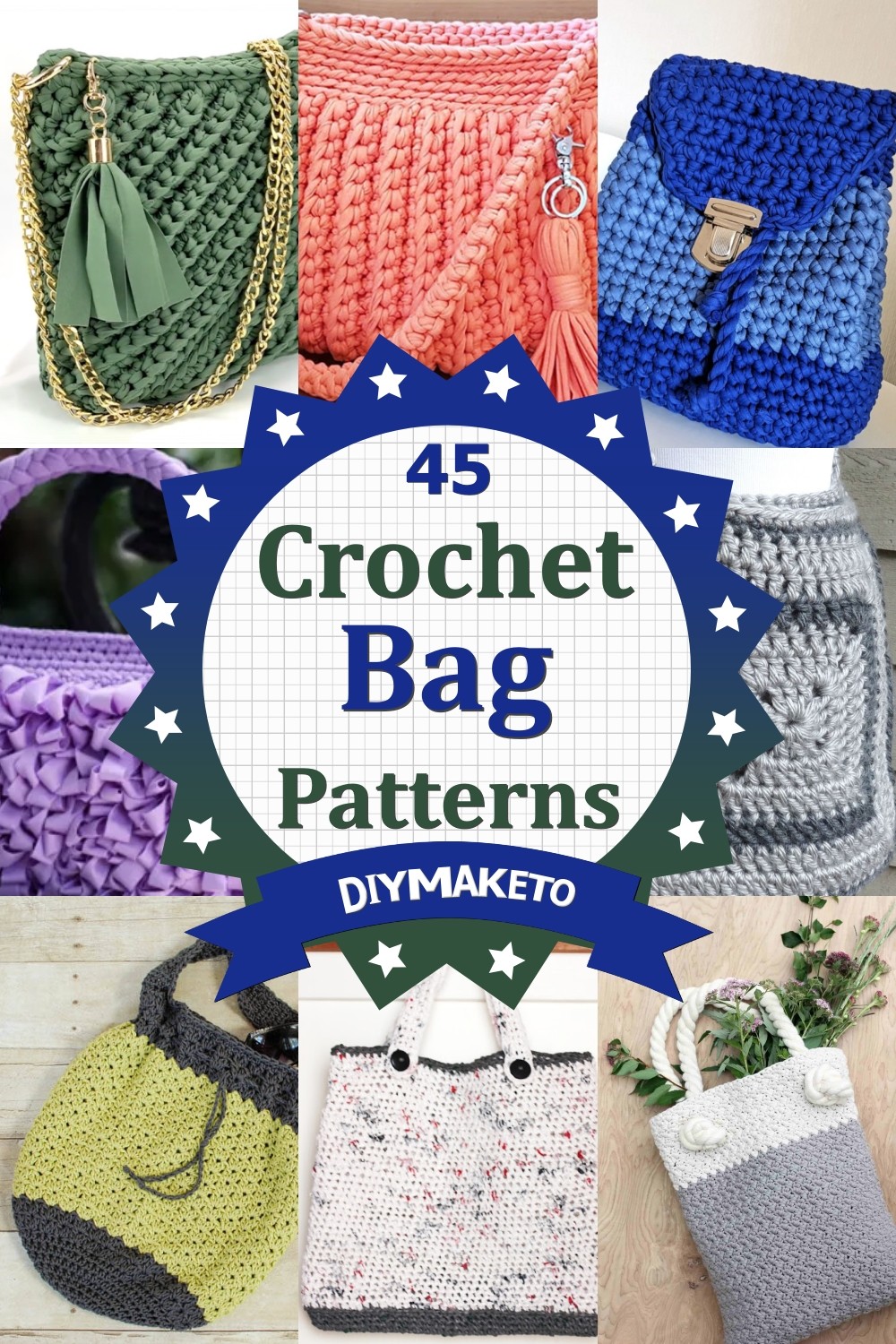 45 Free Crochet Bag Patterns