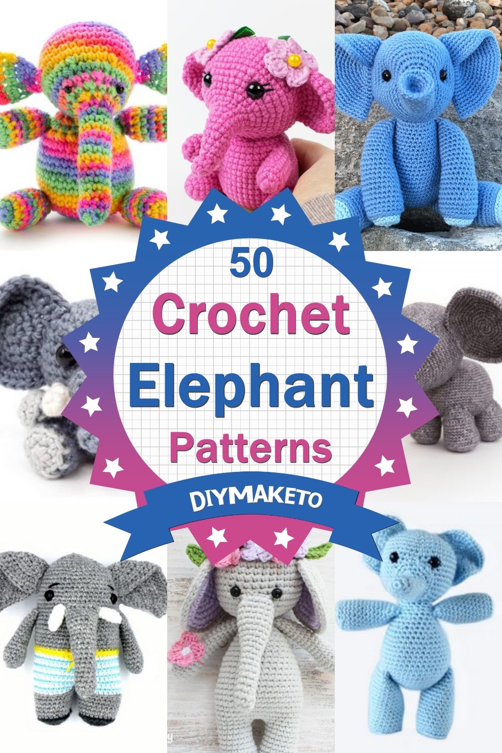 50 Free Crochet Elephant Patterns