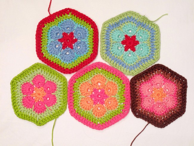 African Flower Hexagon Crochet Tutorial