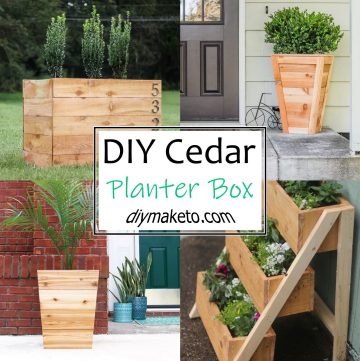 DIY Cedar Planter Box Plans