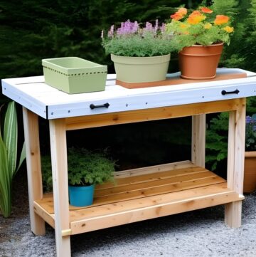 DIY Potting Bench Plans