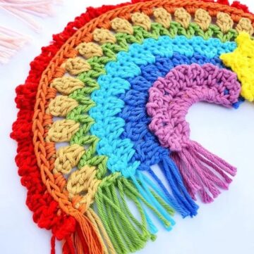 Free Crochet Boho Rainbow Pattern