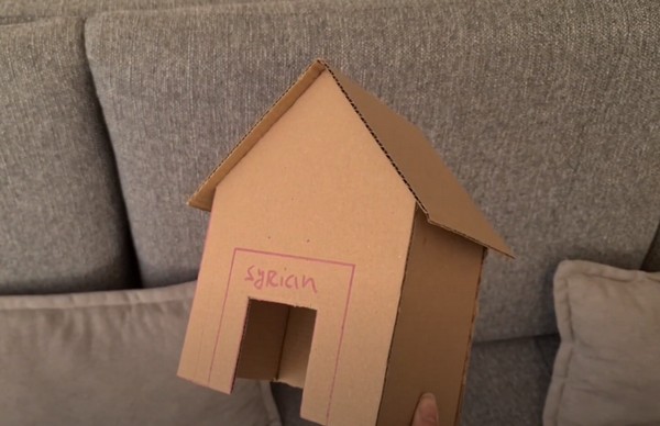 Hamster House From Cardboard Box