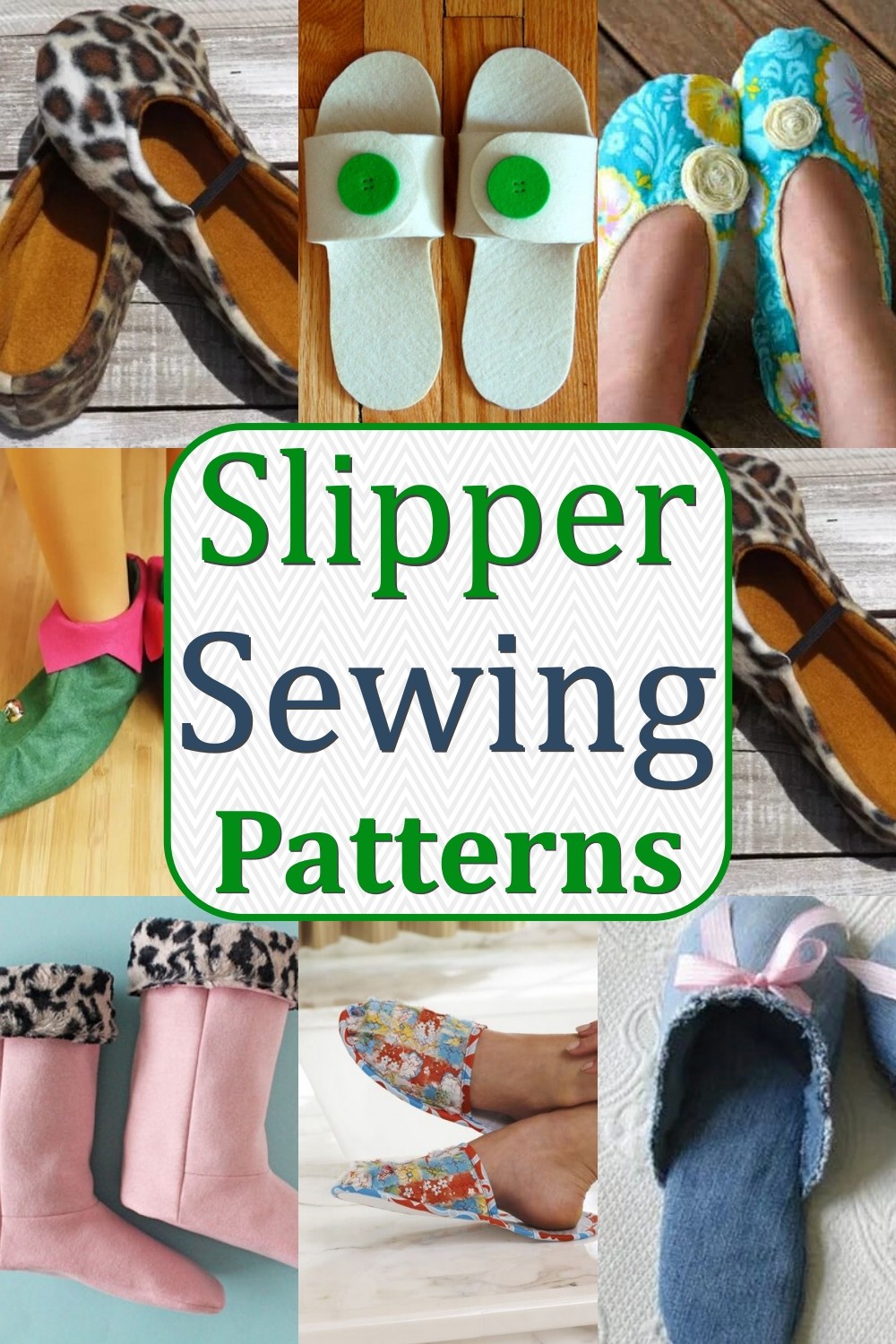 10 Free Slipper Sewing Patterns